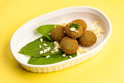 SPINACH CHICKPEAS CHEESY TIKKI